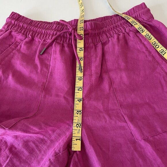 ATHLETA Retreat Linen Wide Leg Pant Size S Beachy Lagenlook Boho Travel Resort - Picture 5 of 11